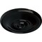 Ekena Millwork Jefferson Ceiling Medallion (Fits Canopies up to 2 7/8"), Hnd-Painted Black Pearl, 11 3/4"OD x 3/8"P CM12JEBPS - alternate 3